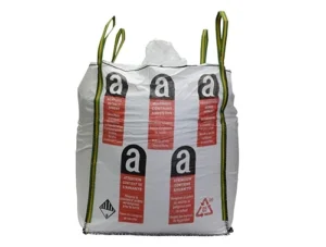 A fibc asbestos bag.