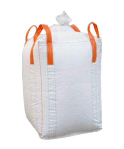 A cross-corner fibc bag.